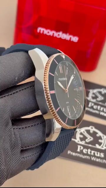 Video de Mondaine Esportivo 32280G0MVNI3 44mm - AÇO COM ROSE/MOSTRADOR AZUL - SILICONE