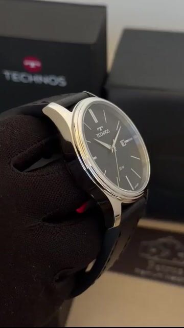 Video de Technos Steel 2115MXU/0P 42mm - AÇO/MOSTRADOR PRETO - COURO