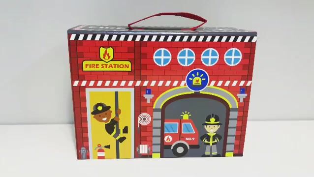 Vídeo de Brinquedo de Madeira - CAIXA DIVERTIDA BOMBEIROS - TOOKY TOY +3 anos