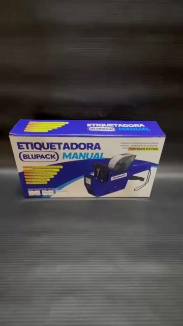 Vídeo de Etiquetadora Manual De Preço 8 Dígitos Azul Blupack