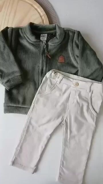 Vídeo de Conjunto Menino Casaco / Calça Sarja Thermo Verde - Sonho Mágico