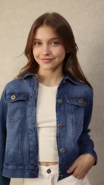 Video de Jaqueta Jeans Betina 8782