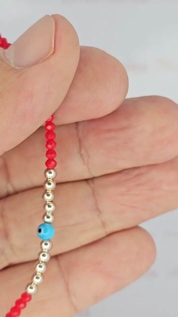 Video de Pulsera Plata 925 Roja Ojo Turco 16.5cm A 20 Cm Mcs - C2276