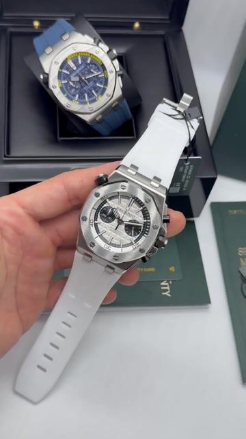 Video de Audemars Piguet Offshore Chronograph 42mm - AÇO/MOSTRADOR BRANCO - SILICONE