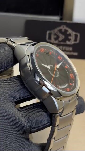 Video de Empório Armani 48mm - AÇO/MOSTRADOR ROLETA