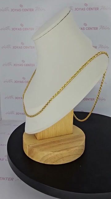 Video de Collar Cadena Oro 18k Pomerato Espiga 55 Cm 7.3 Gramos C2173
