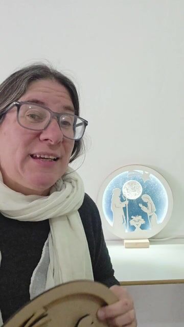 Video de Lámpara cielo Pesebre 30cm