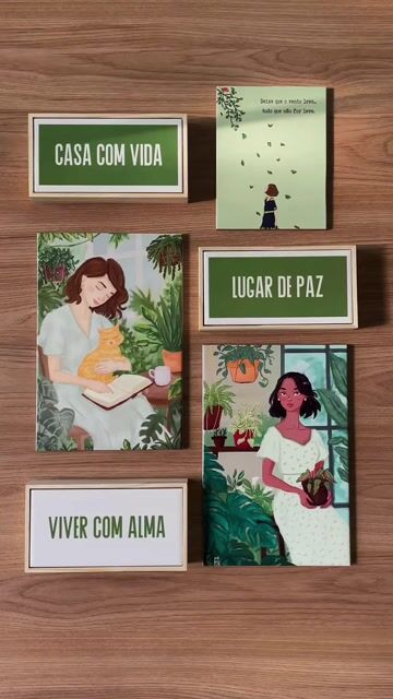 Video de Kit de 6 Azulejos Decorativos Casa com Vida e Lugar de Paz | Decoração com Plantas | ITsLEJO