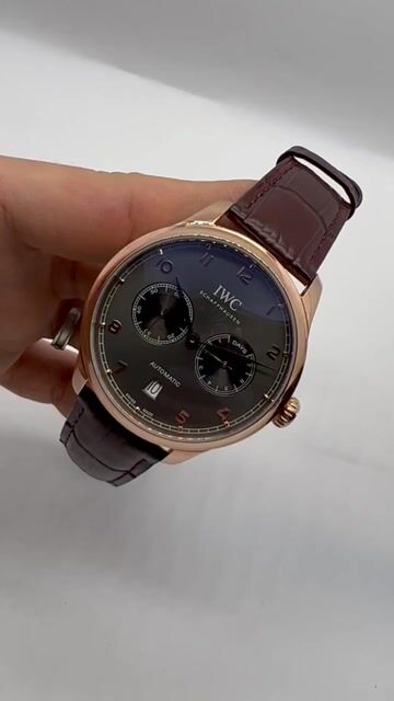 Video de IWC Chronograph 43mm - AÇO/MOSTRADOR PRETO - COURO