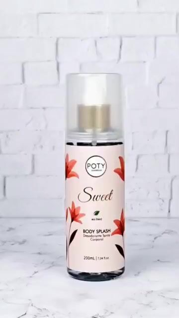 Vídeo de Body Splash Sweet 200ml Poty Cosméticos