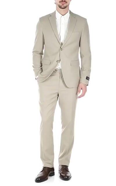 Video de Costume Masculino Super Slim Pv Com Elastano Bege Aramis
