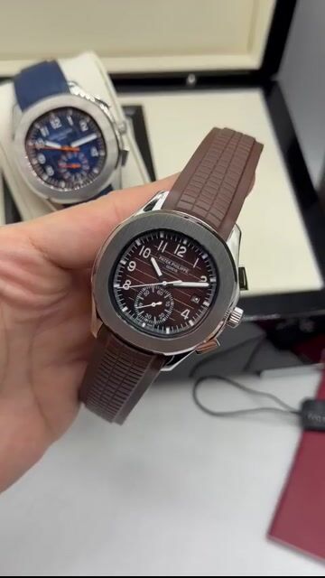 Video de Patek Philippe Nautilus 41mm - AÇO/MOSTRADOR MARROM - SILICONE