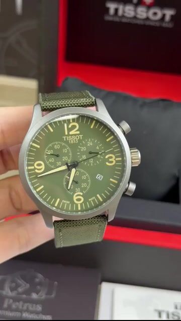 Video de Tissot 44mm - AÇO/MOSTRADOR VERDE - NYLON