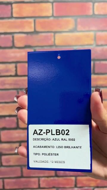 Vídeo de TINTA PÓ PARA PINTURA ELETROSTÁTICA - AZUL RAL 5002 POLIÉSTER LISO BRILHANTE