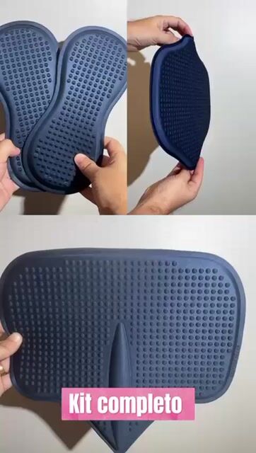 Vídeo de Kit Talas Pós-cirúrgicas Completo 3d Microesferas New Form Azul-marinho Único