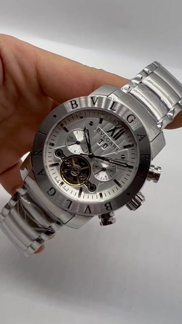 Video de Bvlgari Iron Man Tourbillon 47mm - AÇO/MOSTRADOR PRATA