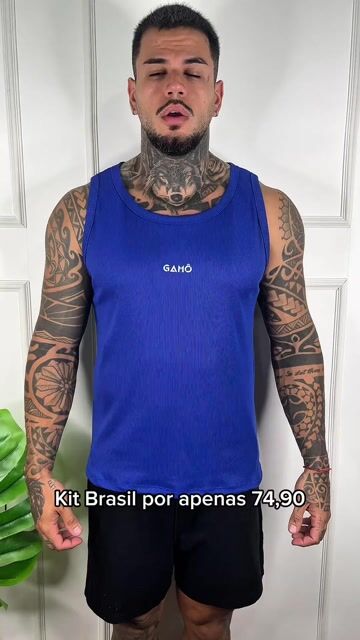 Video de kit Camiseta + Regata Azul