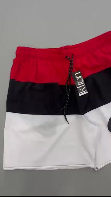 Vídeo de Bermuda Tactel Ktron Tricolor Maculina Adulto Plus Size k03