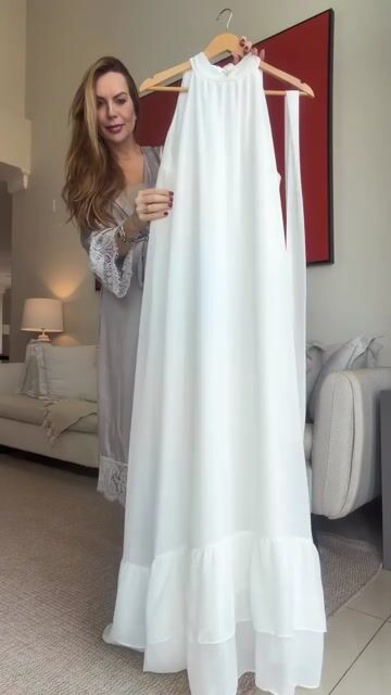 Video de VESTIDO BABADOS BRANCO OFF WITE