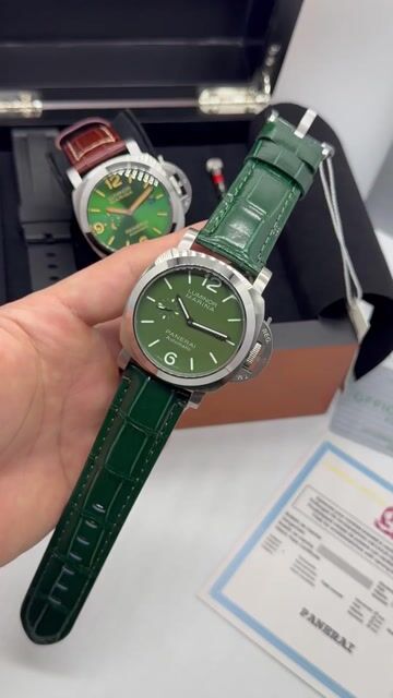 Video de Panerai Luminor Marina 47mm - AÇO/MOSTRADOR VERDE - COURO