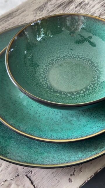 Video de Set X18 piezas de vajilla CALIDAD ALTA - Verde turquesa