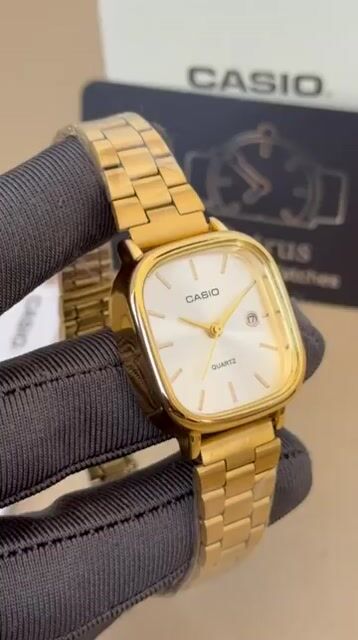 Video de Casio 28mm - AÇO DOURADO/MOSTRADOR BRANCO