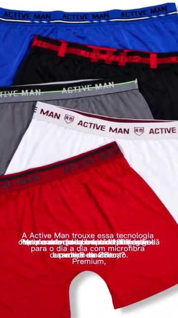 Vídeo de Cuecas Boxer Ciclista Long Leg Microfibra Plus Size com Cós
