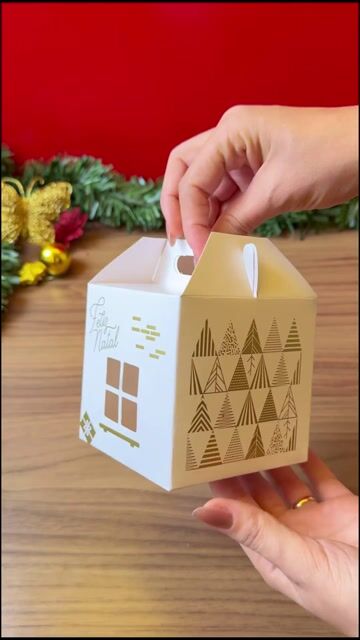 Video de Mini Panetone - 10x10cm (Base) x10cm (Altura) - KIT 10 UNIDADES - Linha Natal Iluminado