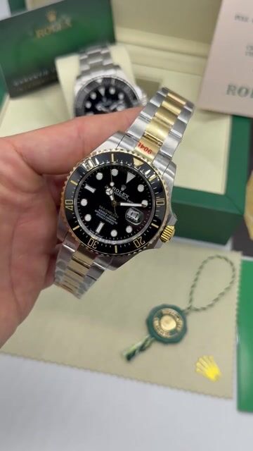 Video de Rolex Sea-Dweller 43mm - Bezel Preto/Mostrador Preto