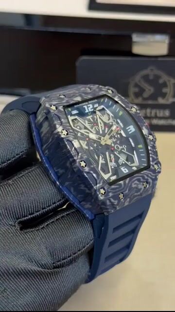 Video de Richard Mille 43mm - RESINA/MOSTRADOR SKELETON - SILICONE