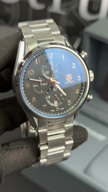 Video de TAG Heuer Carrera 44mm - AÇO/MOSTRADOR PRETO