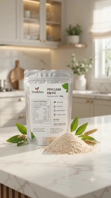 Vídeo de Psyllium Em Pó 500g Verdizen Fibra Solúvel