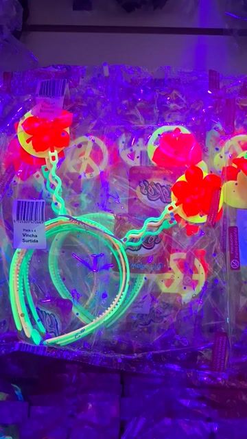 Video de Vincha Fluo x4 Surtidas