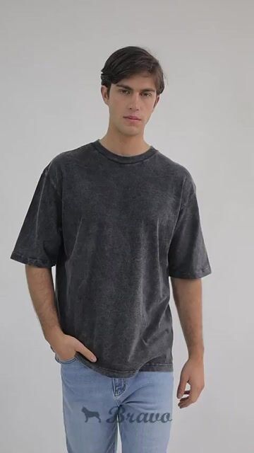Video de Remera oversize Faded negro