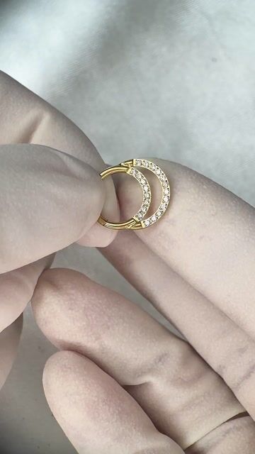 Vídeo de Seguimento cliker frontal duplo cravejado 1.2x8 - Titânio PVD Gold