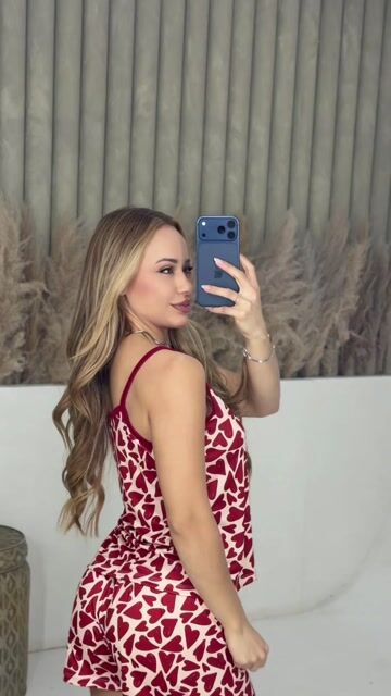 Video de Pijama Shorts Lunna estampados - Corações Vermelho