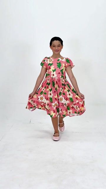 Vídeo de Vestido Canelado Premium Estampado - AYA