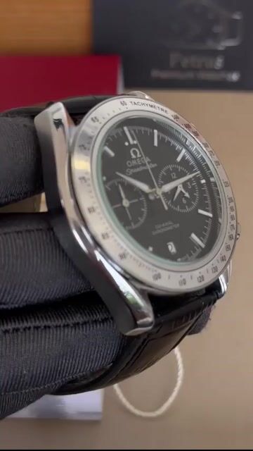 Video de Omega Speedmaster 47mm - AÇO/MOSTRADOR PRETO - COURO