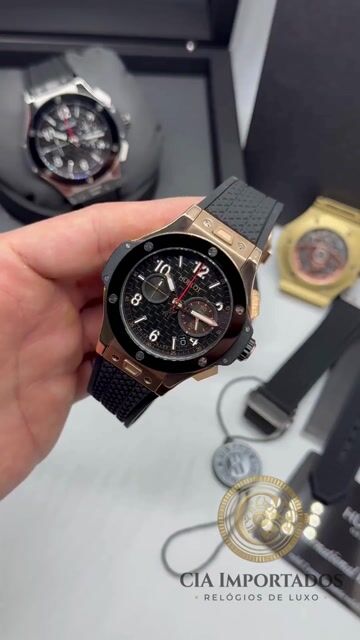 Vídeo de Big Bang Relógio Premium Preto Rose Masculino | CIA IMPORTADOS