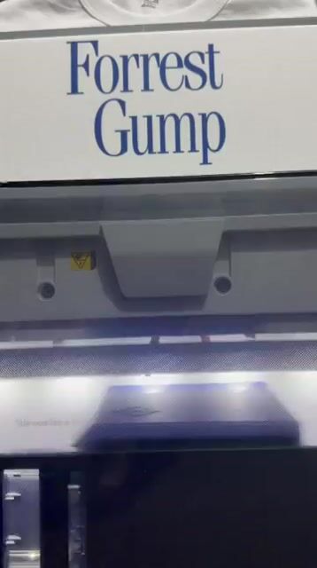 Video de Remera Forrest Gump Frente Con Letras