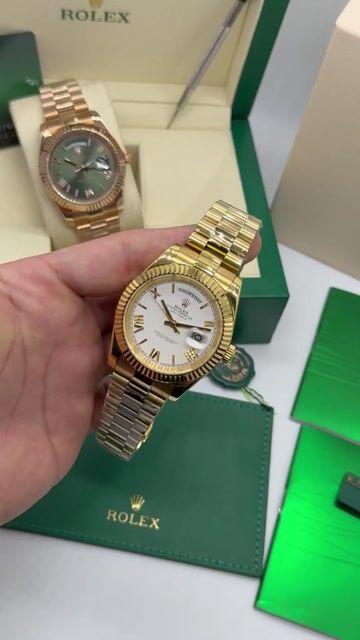 Video de Rolex Day-Date President 40mm - Mostrador branco