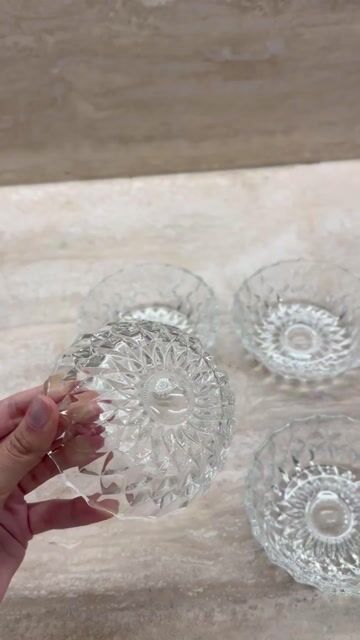 Video de Conjunto com 4 mini bowls de Cristal