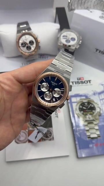 Video de Tissot PRX 40mm - AÇO COM ROSE/MOSTRADOR AZUL