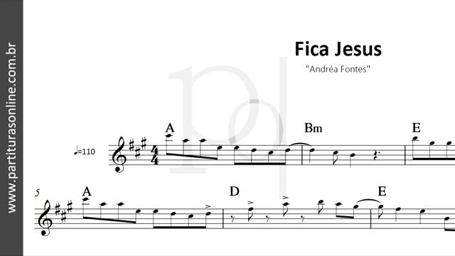 Vídeo de Fica Jesus · Andréa Fontes