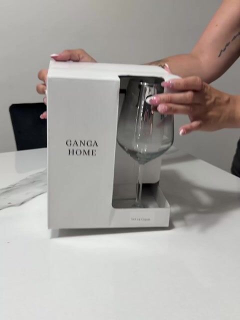 Video de Set x4 Copas Almond Plateado GHT-055