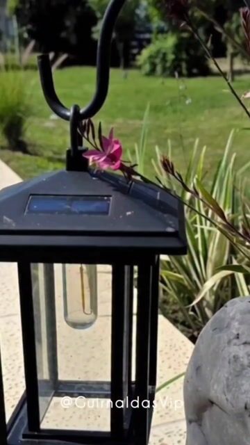 Video de Farol Solar Led Con Estaca Jardin 80cm Filamento Pack 2 Negro