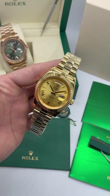 Video de Rolex Day-Date President 40mm - Mostrador amarelo