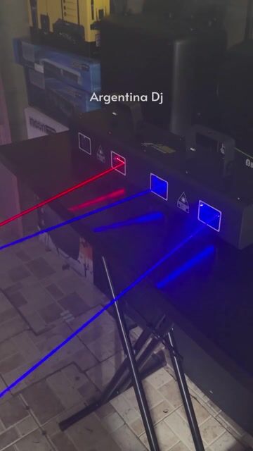 Video de Laser 4 bocas RGBV c Dsp