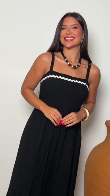 Video de Vestido Longuette Babado C/ Sianinha - 452LV - PRÉ VENDA