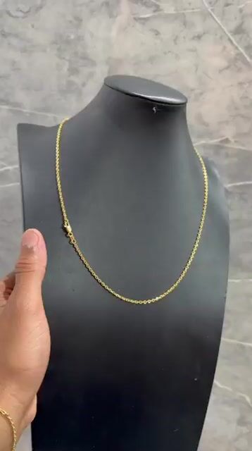 Video de Cordão e Pulseira Cadeado 1 mm banhado a ouro
